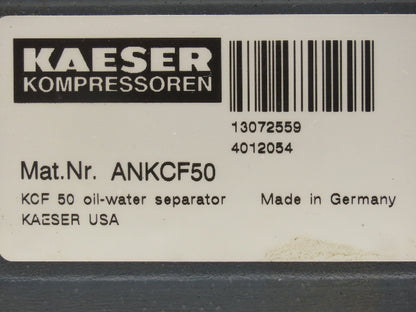 Kaeser ANKCF50 Air Compressor Oil Water Condensate Separator Cartridge Filter