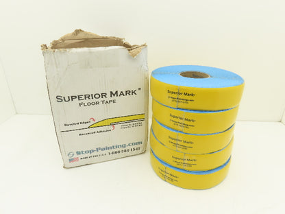 Superior Mark 1080644 Industrial Floor Marking Tape 2" x 100' Yellow
