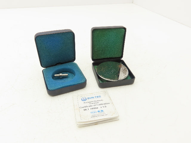 Sun-Tec 108693 1/16" W Ball Indenter Hardness Tester w/Standard 98.1 HRBW