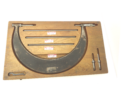 Scherr Tumico 9-12" Outside Micrometer Anvil Caliper .001" Complete Set