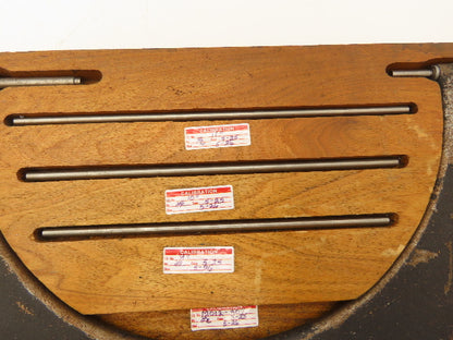 Scherr Tumico 9-12" Outside Micrometer Anvil Caliper .001" Complete Set