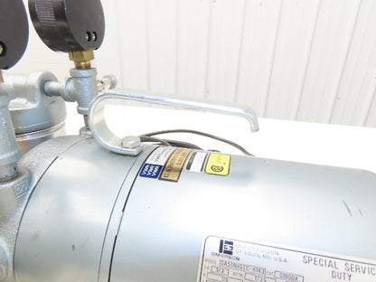 Emerson SA55NXGTC4143 Oil-Less  Rotary Vane Vacuum Air Pump 115VAC 1/3Hp 1725RPM