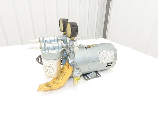 Emerson SA55NXGTC4143 Oil-Less  Rotary Vane Vacuum Air Pump 115VAC 1/3Hp 1725RPM