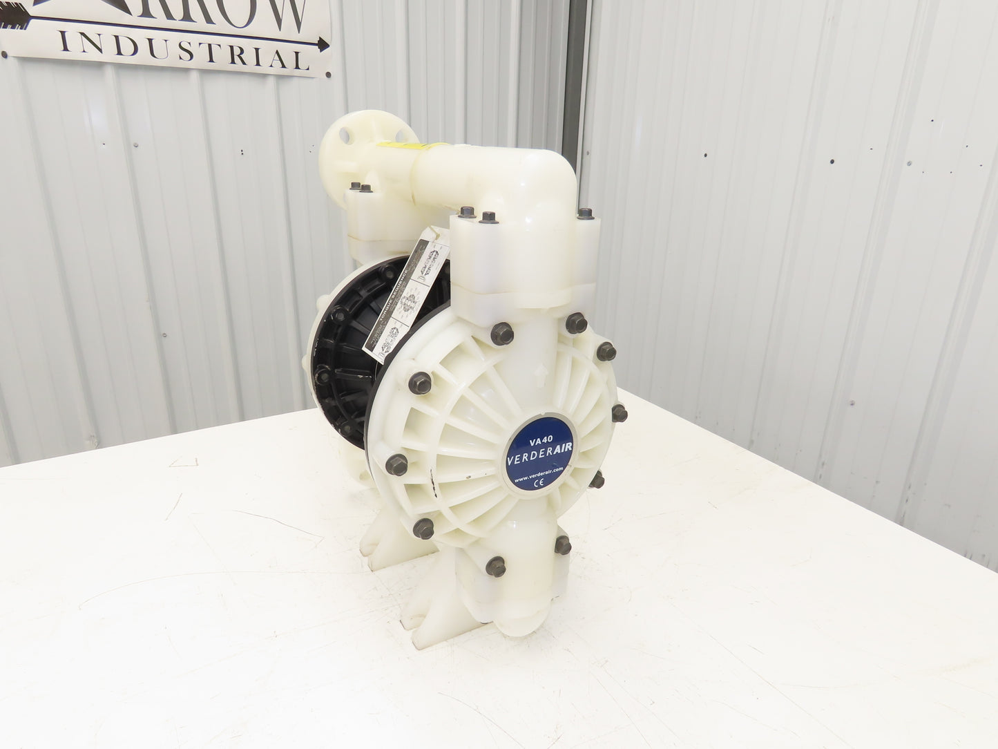 Verderair VA40KA Pneumatic Double Diaphragm Air Pump 1-1/2" Kynar 379LPM 120PSI