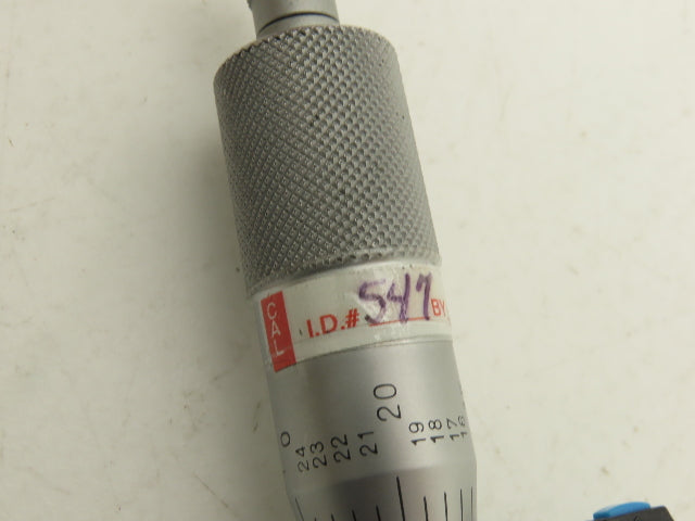 Mitutoyo 293-722-10 Digimatic Micrometer 1-2" Range .00005 Ratchet Stop SPC Data