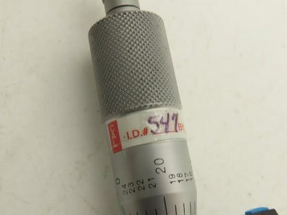 Mitutoyo 293-722-10 Digimatic Micrometer 1-2" Range .00005 Ratchet Stop SPC Data