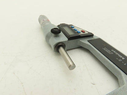 Mitutoyo 293-722-10 Digimatic Micrometer 1-2" Range .00005 Ratchet Stop SPC Data