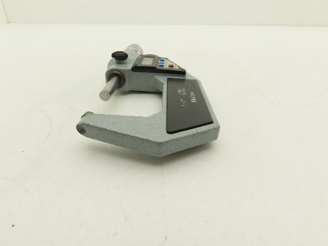 Mitutoyo 293-722-10 Digimatic Micrometer 1-2" Range .00005 Ratchet Stop SPC Data