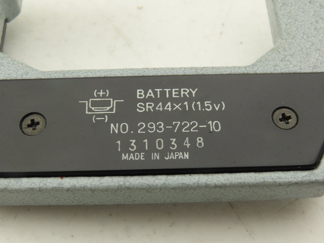 Mitutoyo 293-722-10 Digimatic Micrometer 1-2" Range .00005 Ratchet Stop SPC Data