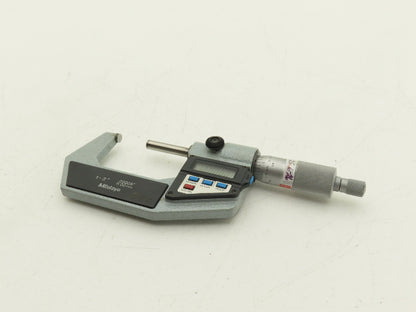 Mitutoyo 293-722-10 Digimatic Micrometer 1-2" Range .00005 Ratchet Stop SPC Data