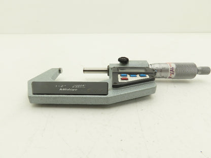 Mitutoyo 293-722-10 Digimatic Micrometer 1-2" Range .00005 Ratchet Stop SPC Data