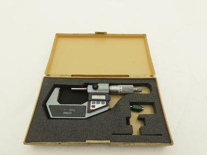 Mitutoyo 293-722-10 Digimatic Micrometer 1-2" Range .00005 Ratchet Stop SPC Data