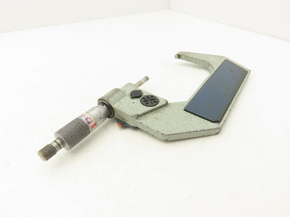 Mitutoyo 293-347-30 Digimatic Micrometer 3-4" Range .00005 Ratchet Stop SPC Data