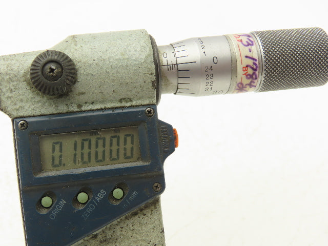 Mitutoyo 293-347-30 Digimatic Micrometer 3-4" Range .00005 Ratchet Stop SPC Data