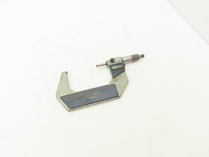 Mitutoyo 293-347-30 Digimatic Micrometer 3-4" Range .00005 Ratchet Stop SPC Data