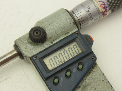 Mitutoyo 293-347-30 Digimatic Micrometer 3-4" Range .00005 Ratchet Stop SPC Data