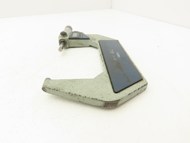 Mitutoyo 293-347-30 Digimatic Micrometer 3-4" Range .00005 Ratchet Stop SPC Data