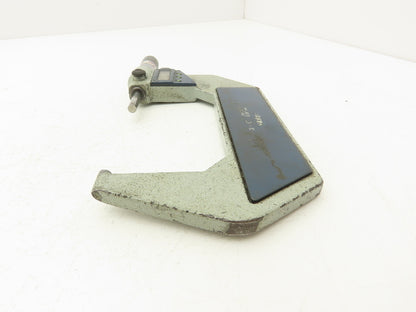 Mitutoyo 293-347-30 Digimatic Micrometer 3-4" Range .00005 Ratchet Stop SPC Data