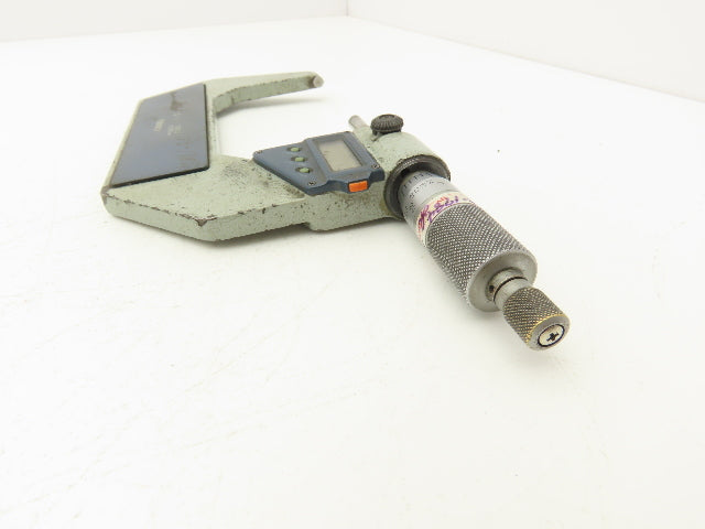Mitutoyo 293-347-30 Digimatic Micrometer 3-4" Range .00005 Ratchet Stop SPC Data
