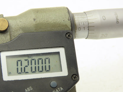 Fowler 54-880-003-0 Digital Outside Micrometer 2-3" Range 50-78mm SPC Data Port