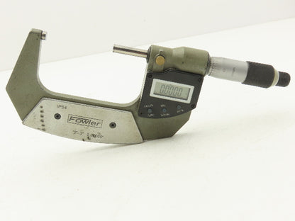 Fowler 54-880-003-0 Digital Outside Micrometer 2-3" Range 50-78mm SPC Data Port