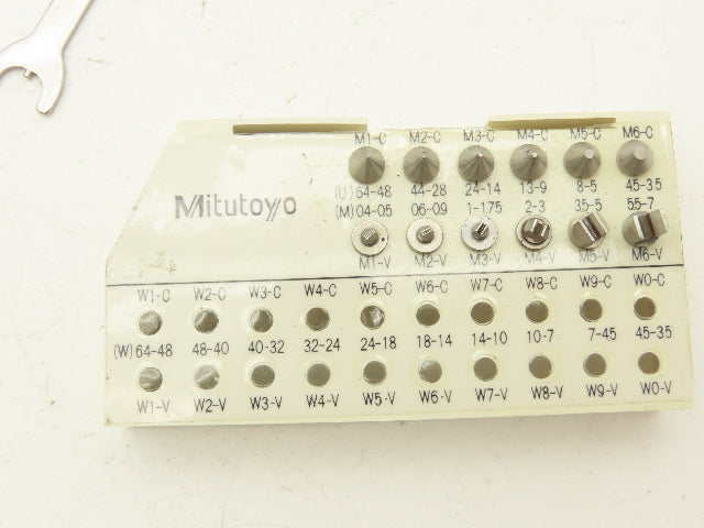 Mitutoyo 326-711-30 Digimatic Screw Thread Micrometer 0-1" with M1-M6 Anvil Set