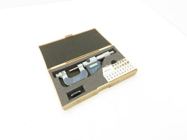 Mitutoyo 326-711-30 Digimatic Screw Thread Micrometer 0-1" with M1-M6 Anvil Set