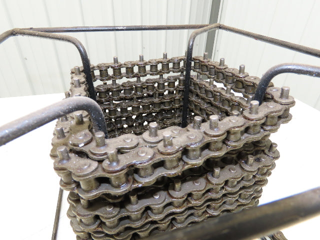 Peer 50R X100FT SP D-1 E2PIN Roller Chain #50 Riveted 25' Reel D-1 Attachment