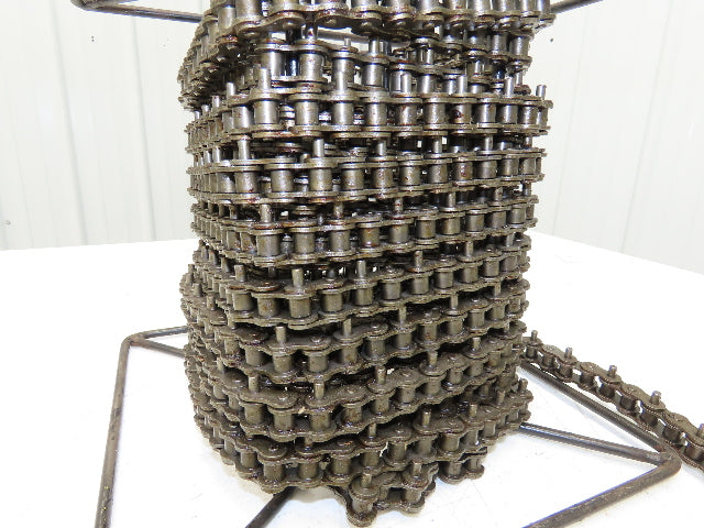 Peer 50R X100FT SP D-1 E2PIN Roller Chain #50 Riveted 25' Reel D-1 Attachment