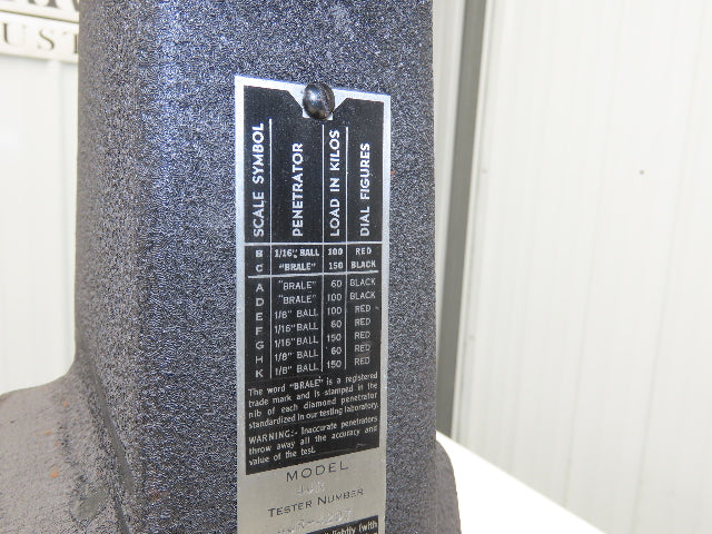 Wilson Rockwell Model 4JR Hardness Tester Metal Testing Zerominder