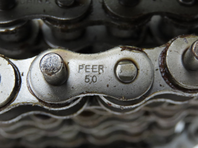 Peer 50R X100FT SP D-1 E2PIN Roller Chain #50 Riveted 20' Reel D-1 Attachment
