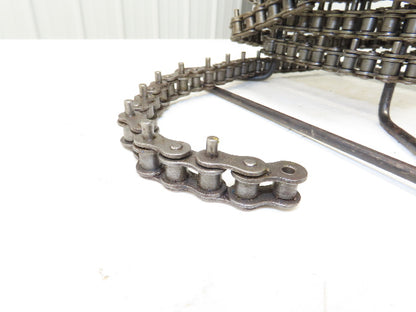 Peer 50R X100FT SP D-1 E2PIN Roller Chain #50 Riveted 20' Reel D-1 Attachment