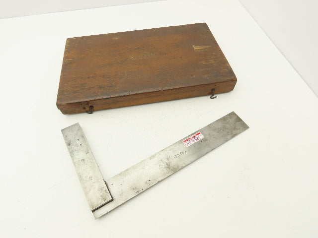Starrett No 20-12" Precision Machinist Square 12" Blade 7" Base  .0001"