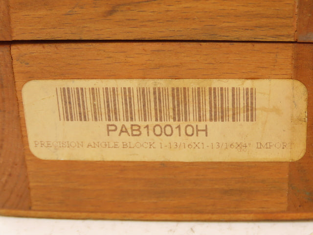 PAB10010H Precision Adjustable Angle V-Block 0-60 Deg 1-13/16"W x 4" L