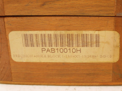 PAB10010H Precision Adjustable Angle V-Block 0-60 Deg 1-13/16"W x 4" L