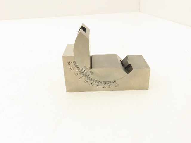 PAB10010H Precision Adjustable Angle V-Block 0-60 Deg 1-13/16"W x 4" L