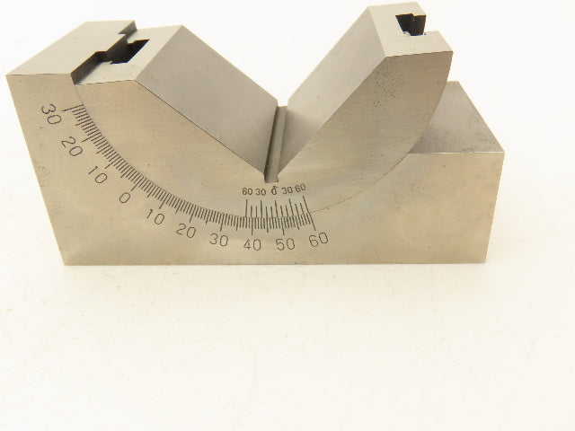 PAB10010H Precision Adjustable Angle V-Block 0-60 Deg 1-13/16"W x 4" L