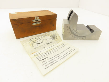 PAB10010H Precision Adjustable Angle V-Block 0-60 Deg 1-13/16"W x 4" L