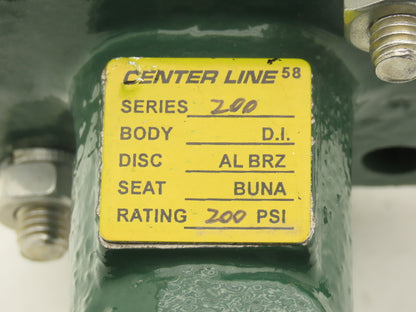 Centerline 58 Series 200 Butterfly Valve 3" Wafer 4-Bolt 200 PSI CF8M Buna