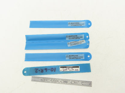 Fowler 52-295-006  6" Flexible Steel Ruler 4R Reading  Lot of 5