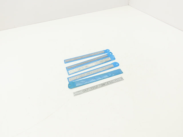 Fowler 52-295-006  6" Flexible Steel Ruler 4R Reading  Lot of 5