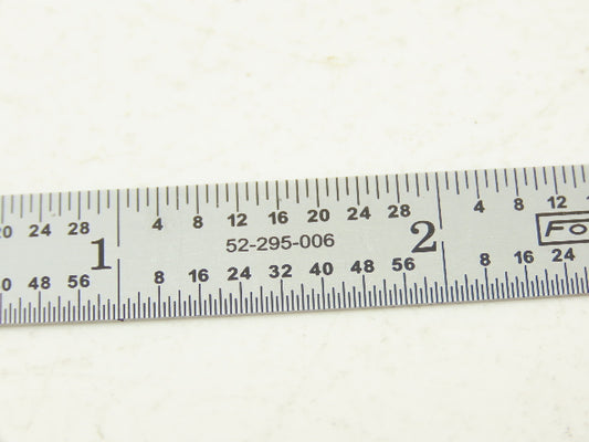 Fowler 52-295-006  6" Flexible Steel Ruler 4R Reading  Lot of 5