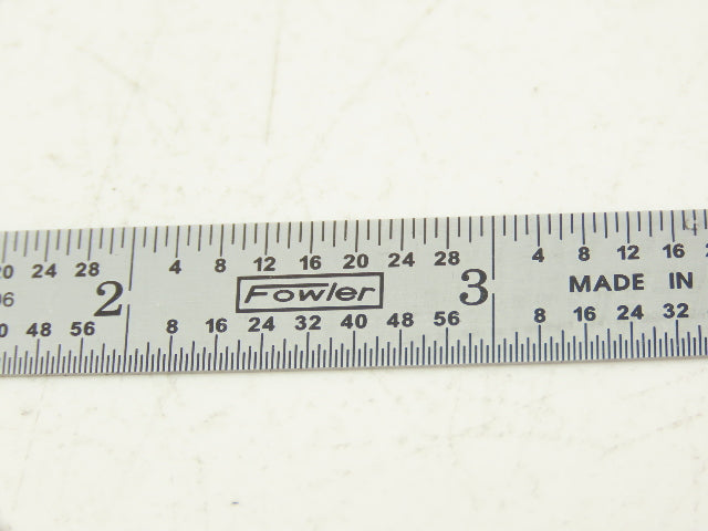 Fowler 52-295-006  6" Flexible Steel Ruler 4R Reading  Lot of 5