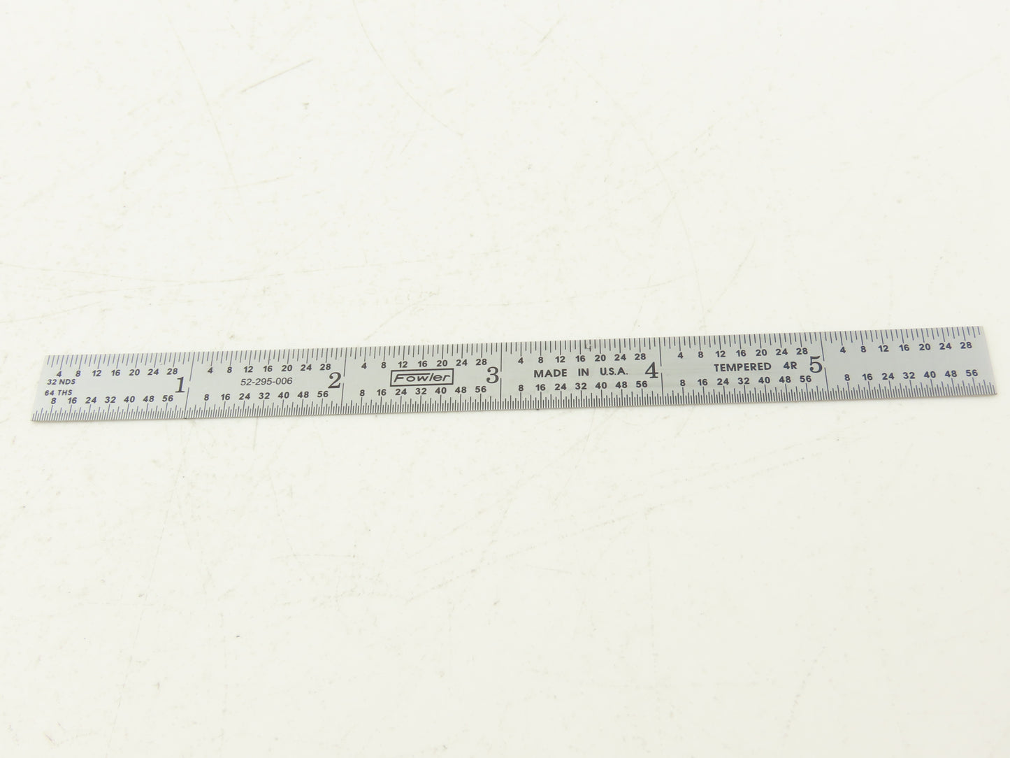 Fowler 52-295-006  6" Flexible Steel Ruler 4R Reading  Lot of 5