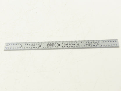 Fowler 52-295-006  6" Flexible Steel Ruler 4R Reading  Lot of 5