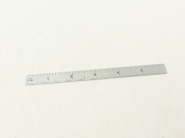 Fowler 52-295-006  6" Flexible Steel Ruler 4R Reading  Lot of 5
