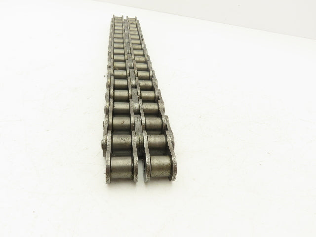 Renold 80-2 2 Strand Roller Chain Riveted 18 Link 18" Length 1" Pitch