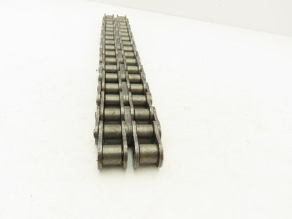 Renold 80-2 2 Strand Roller Chain Riveted 18 Link 18" Length 1" Pitch