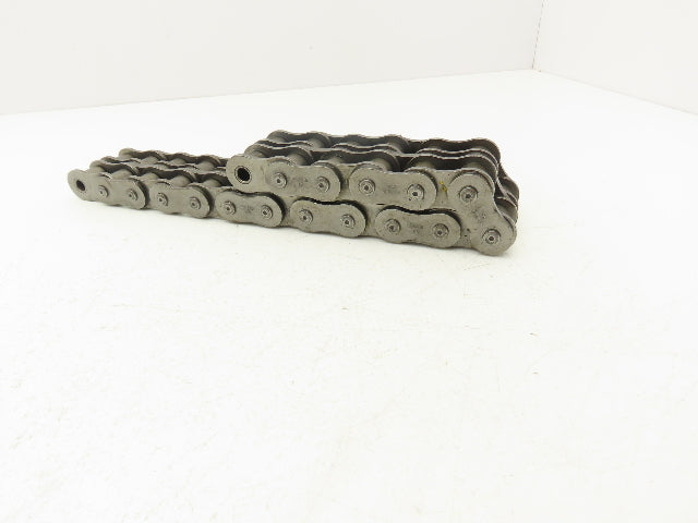 Renold 80-2 2 Strand Roller Chain Riveted 18 Link 18" Length 1" Pitch