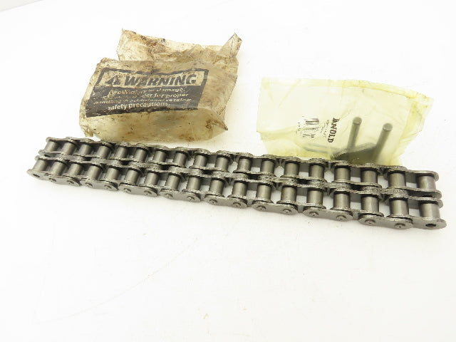 Martin 8018CHN 2 Strand Roller Chain Riveted 18 Link 18" Length 1" Pitch
